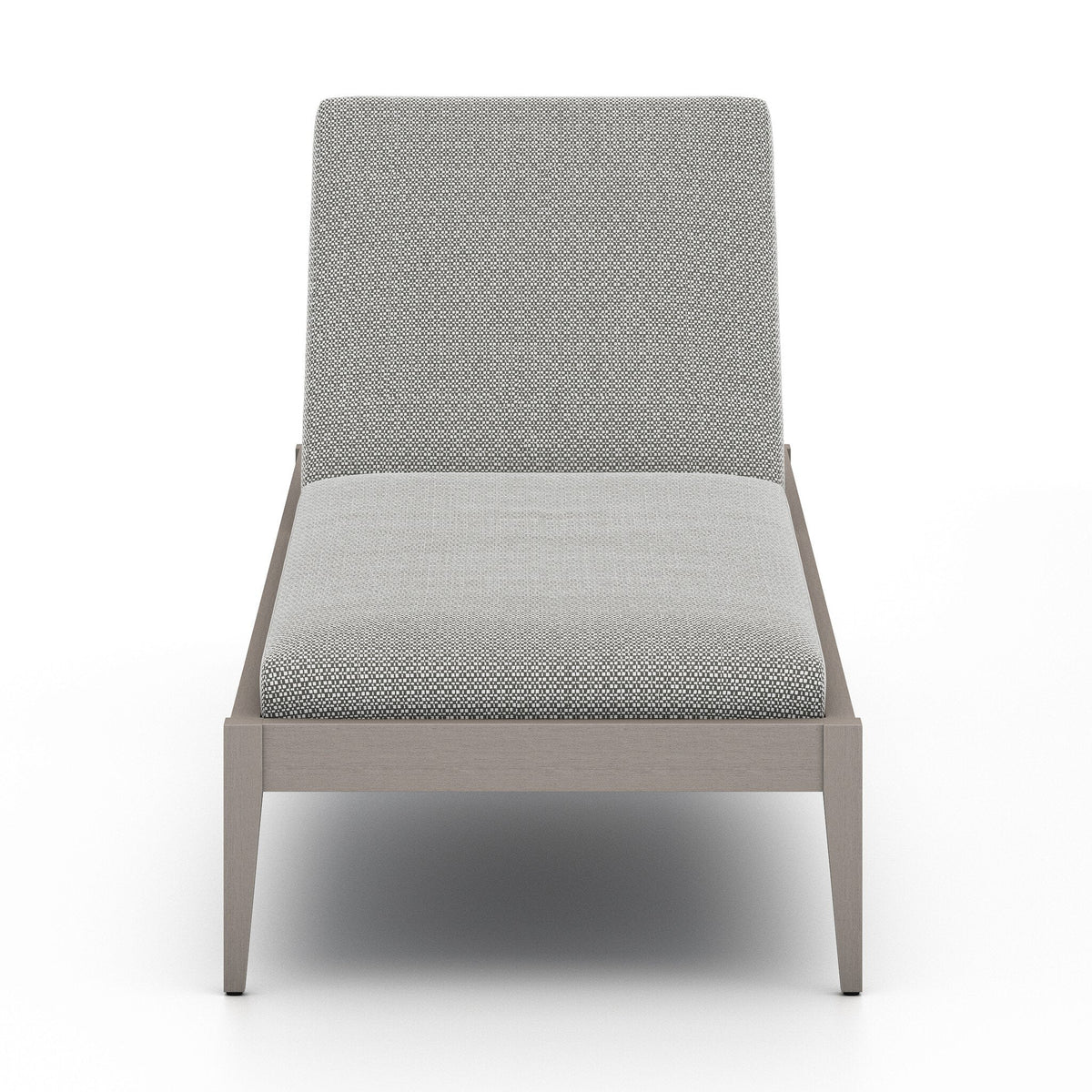 Sherwood Outdoor Chaise, Weathered Grey in Faye Ash