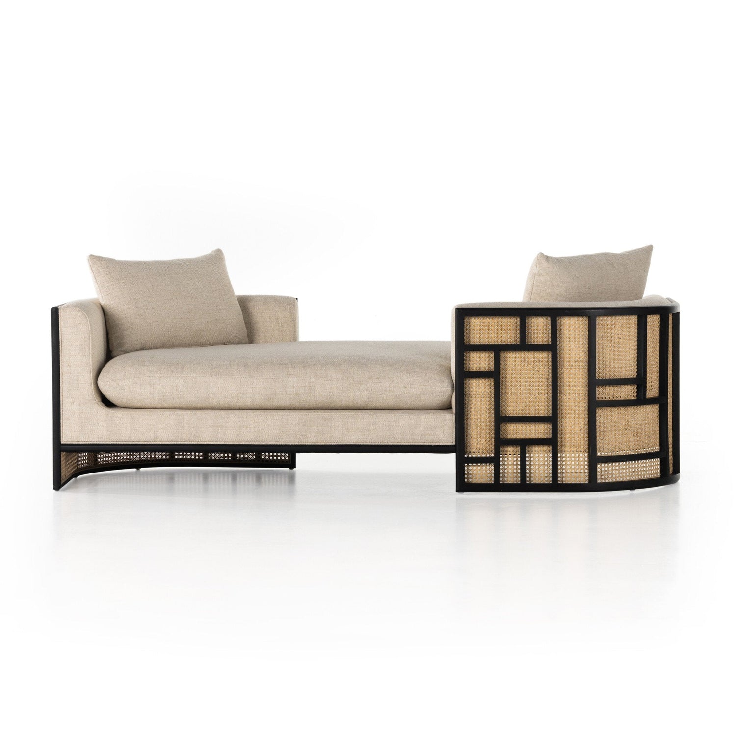June Chaise in Thames Cream