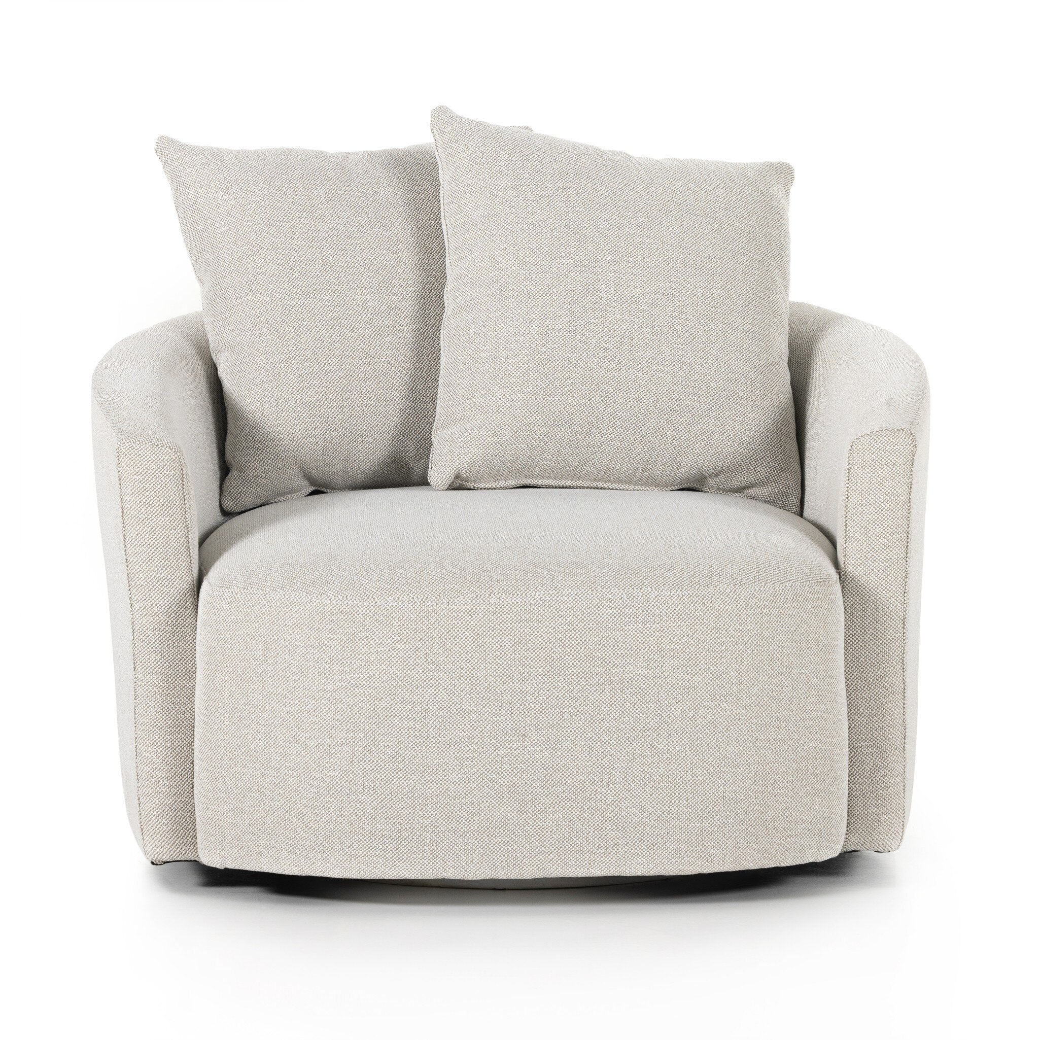 Chloe Swivel Chair in Delta Bisque
