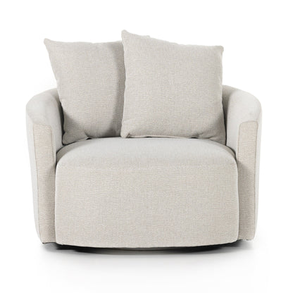 Chloe Swivel Chair in Delta Bisque