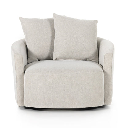 Chloe Swivel Chair in Delta Bisque