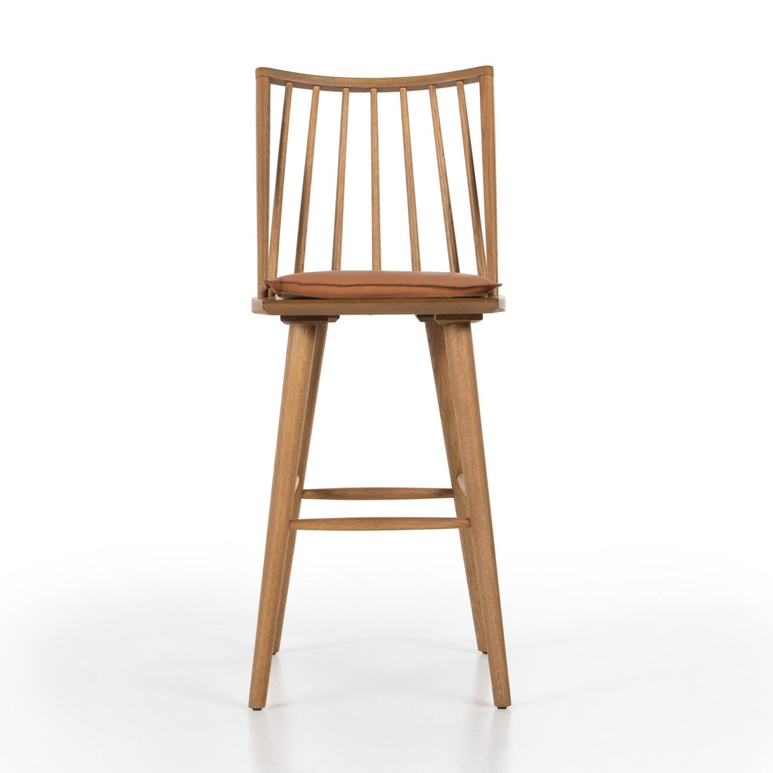 Lewis Windsor Bar + Counter Stool in Whiskey Saddle