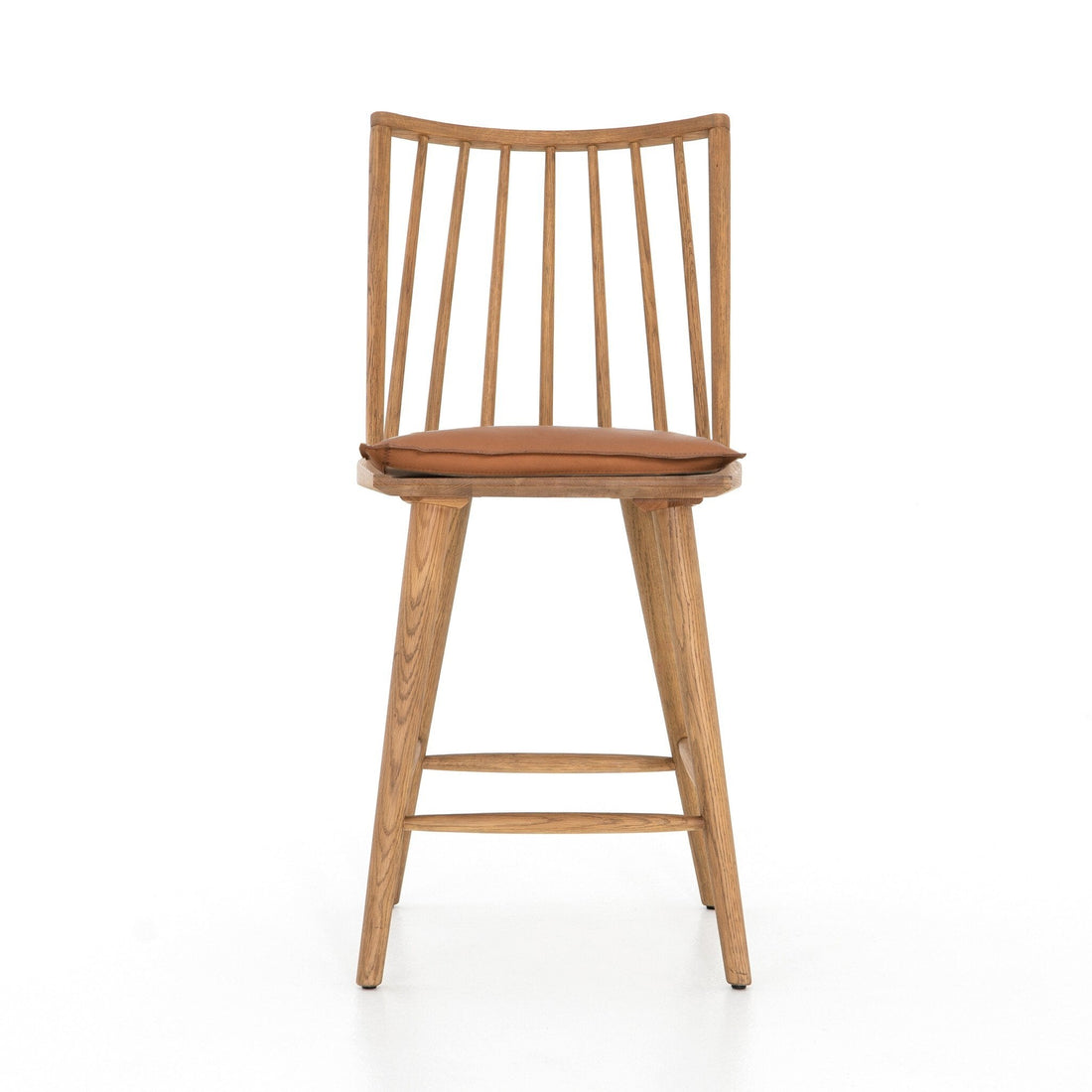 Lewis Windsor Bar + Counter Stool in Whiskey Saddle