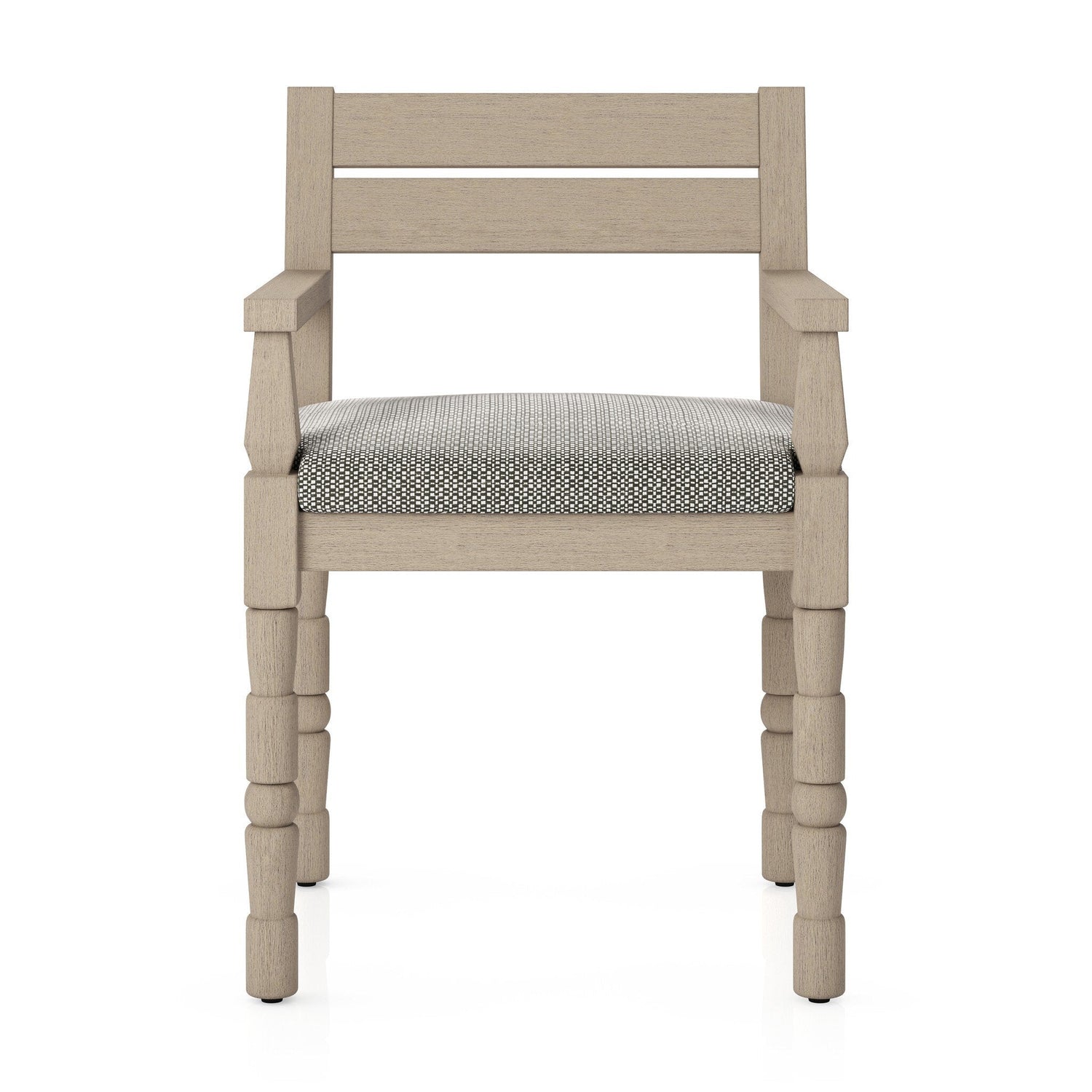 Waller Outdoor Dining Armchair in Faye Ash