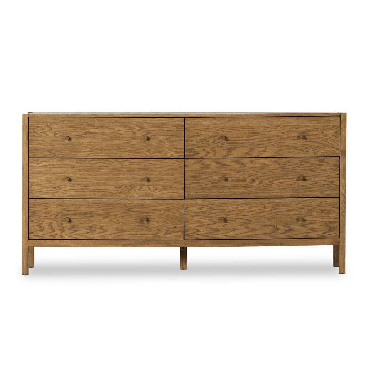 Meadow 6 Drawer Dresser in Tawny Oak Veneer