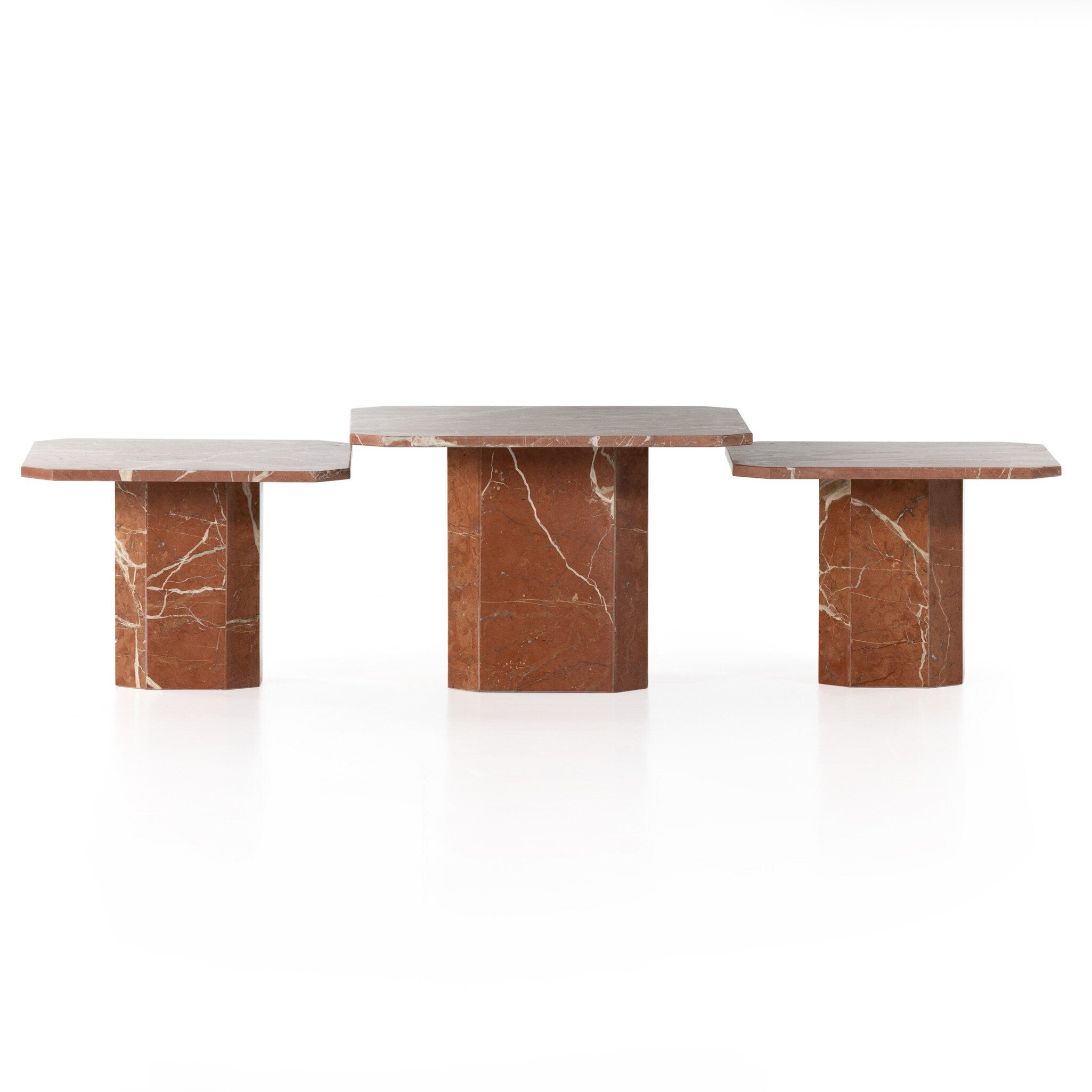Edina Coffee Table in Rusty Marble