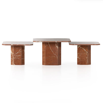 Edina Coffee Table in Rusty Marble