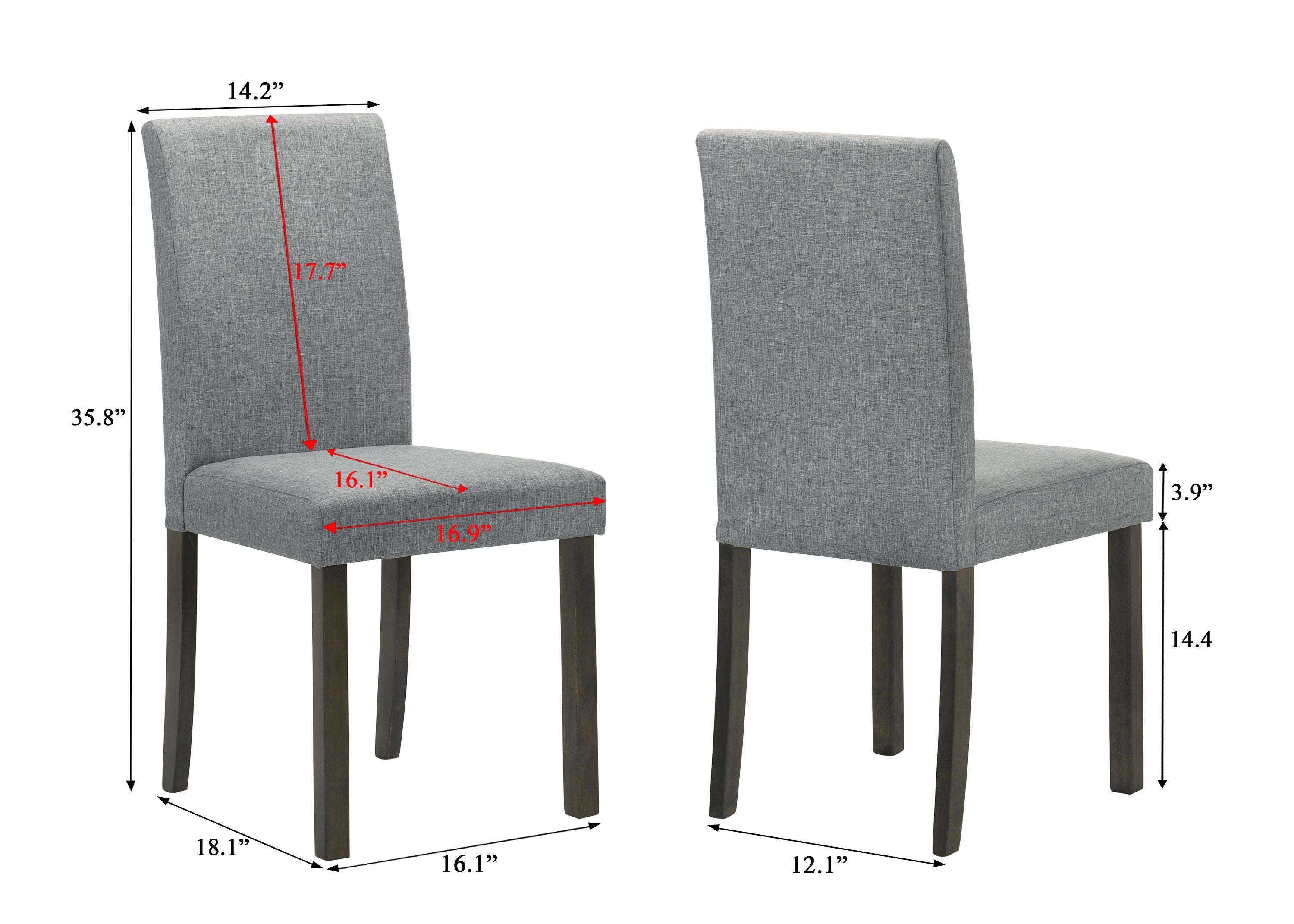 Melshire Dark Wood/Gray Dining Set from Crown Mark - Luna Furniture
