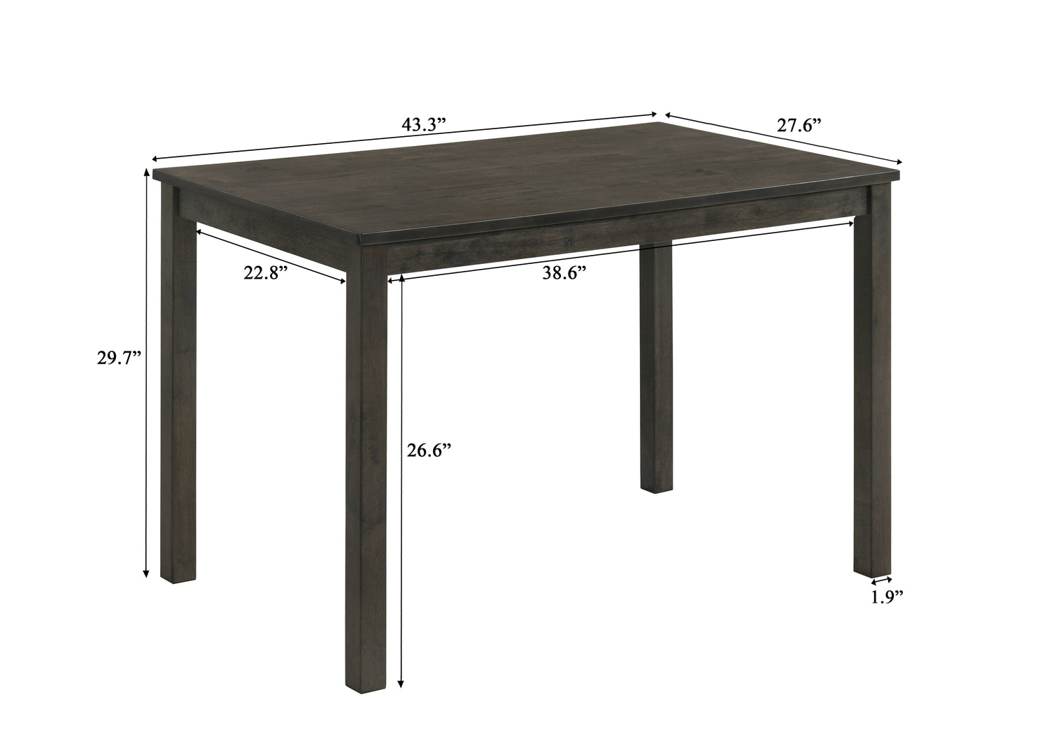 Melshire Dark Wood/Gray Dining Set from Crown Mark - Luna Furniture