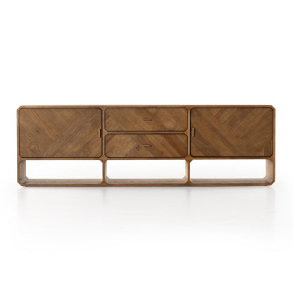 Caspian Media Console in Natural Ash