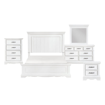 York White Panel Bedroom Set
