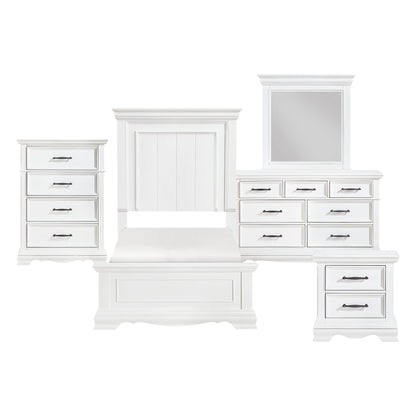 York White Youth Panel Bedroom Set