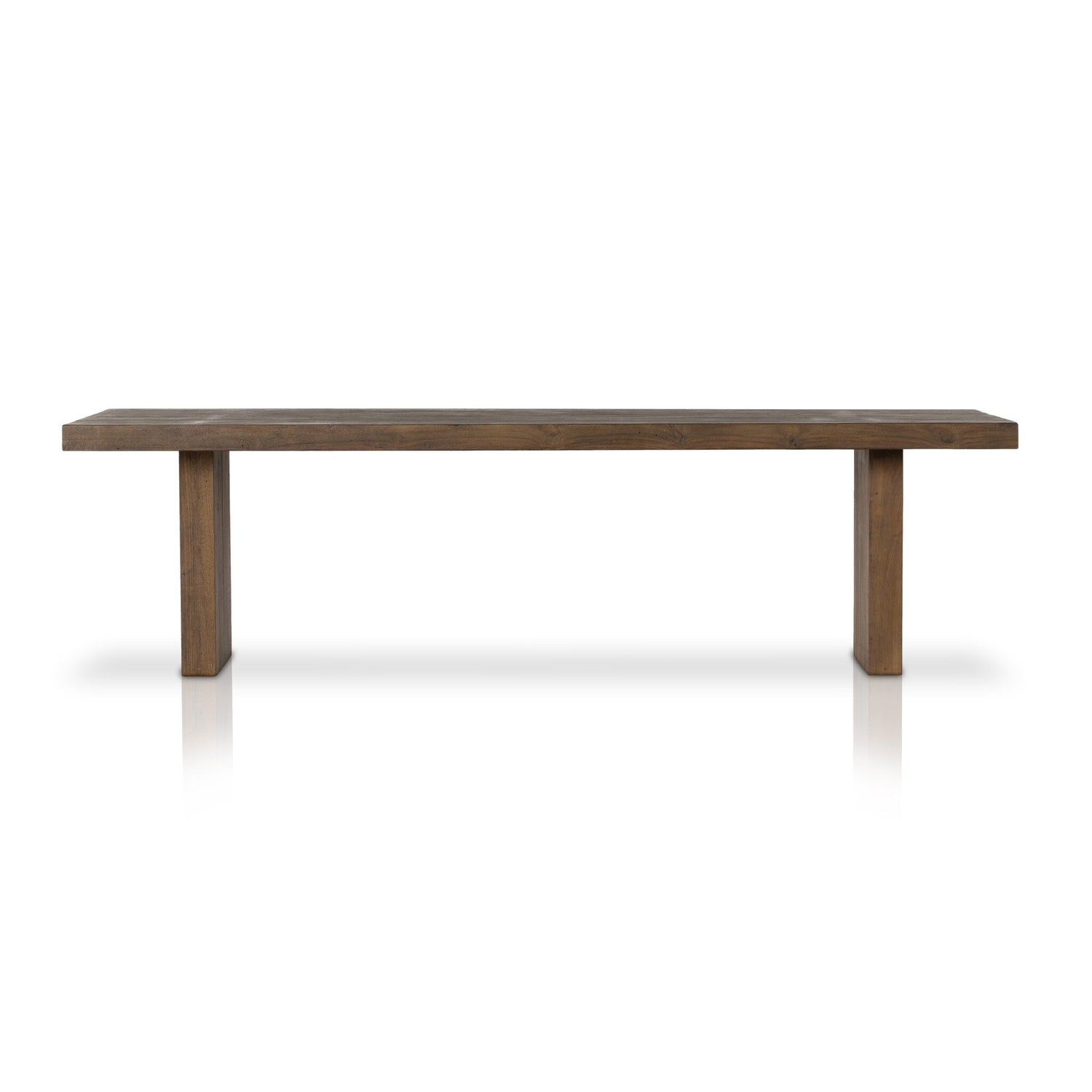 Encino Outdoor Dining Table in Stained Heritage Brown-FSC