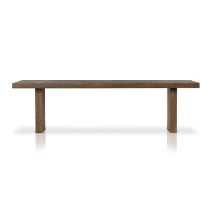 Encino Outdoor Dining Table in Stained Heritage Brown-FSC