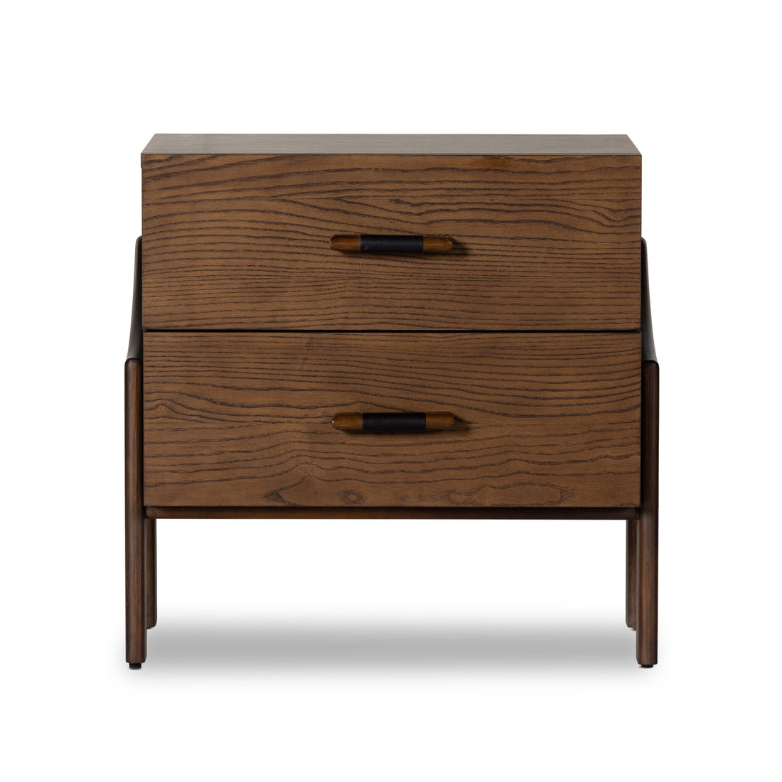 Halston Nightstand in Terra Brown Ash Veneer