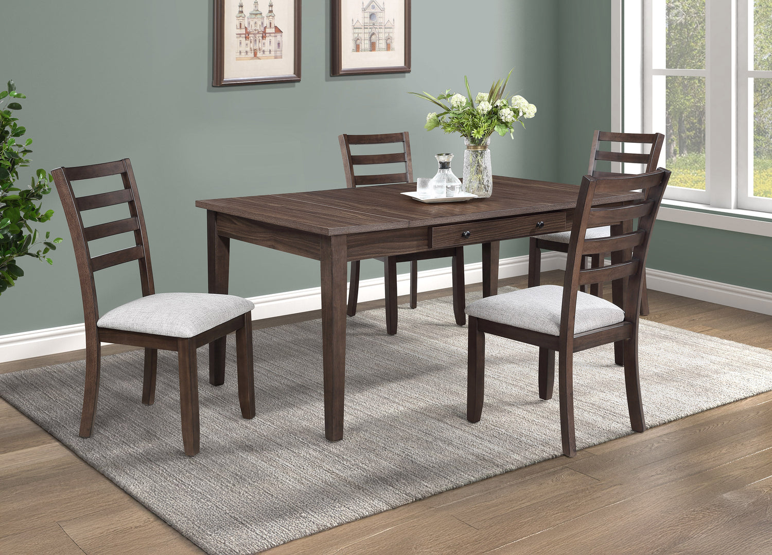 Wagner Brown Dining Chair, Set of 2 from Crown Mark - Luna Furniture