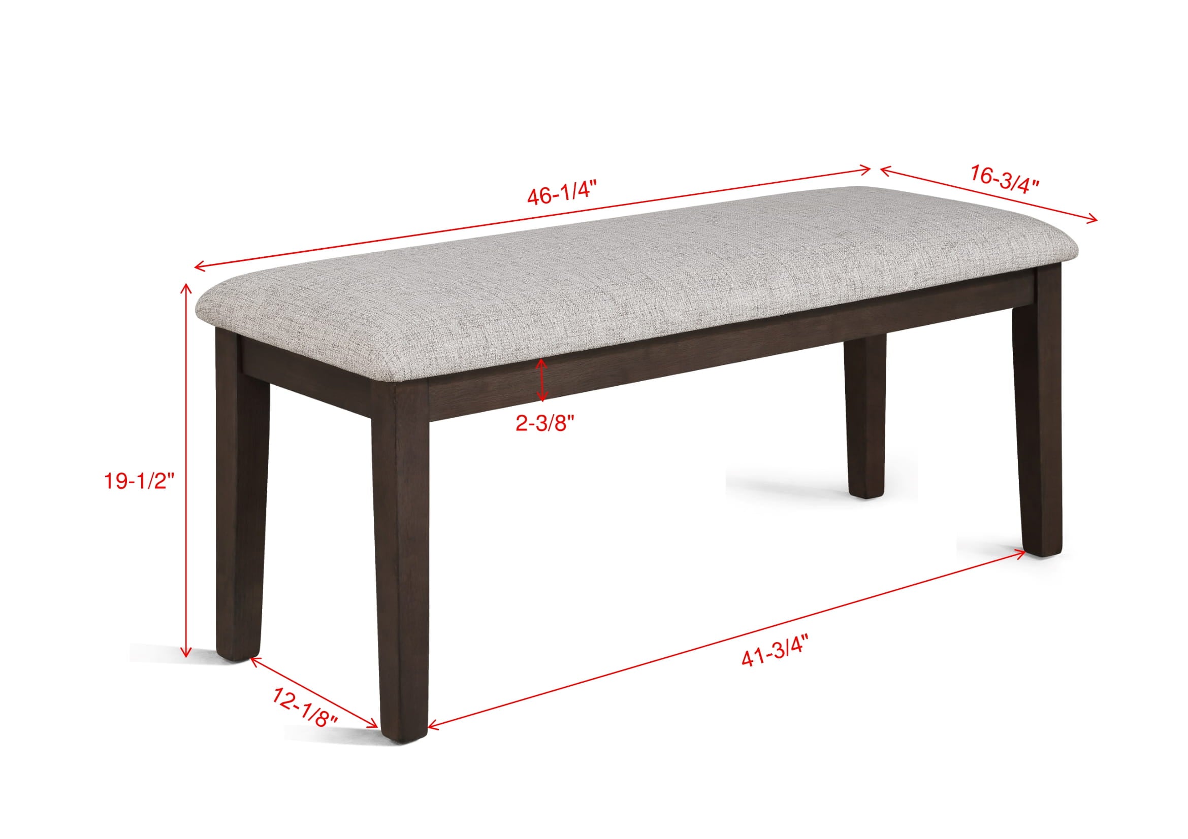 Wagner Brown Bench from Crown Mark - Luna Furniture