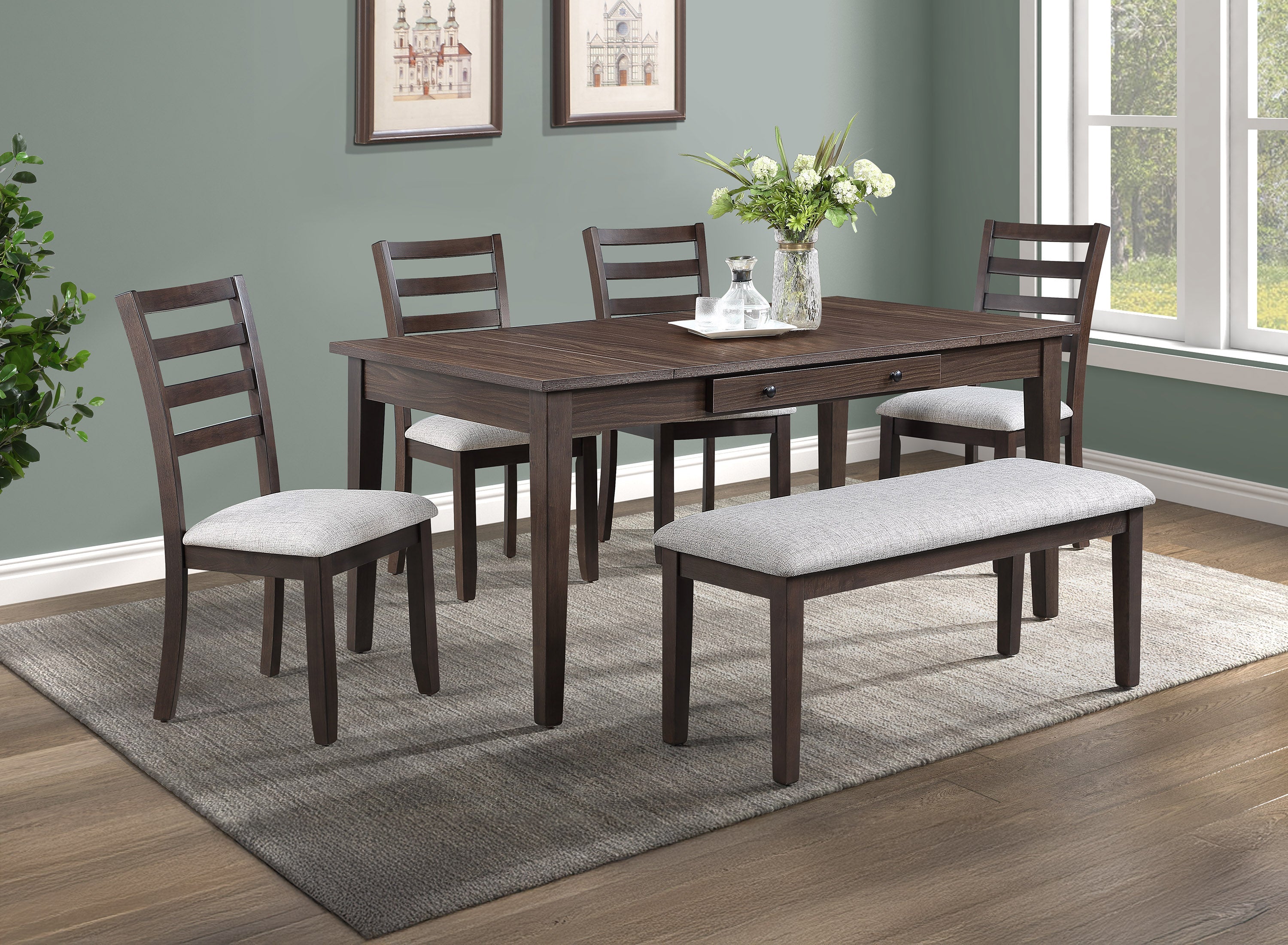 Wagner Brown Dining Chair, Set of 2 from Crown Mark - Luna Furniture