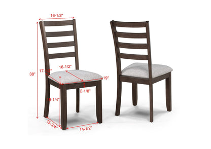 Wagner Brown Dining Chair, Set of 2 from Crown Mark - Luna Furniture