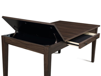 Wagner Brown Dining Table with Storage from Crown Mark - Luna Furniture