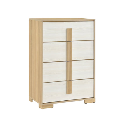 Sterling Natural/White Chest from Homelegance - Luna Furniture