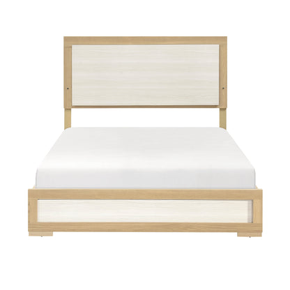 Sterling Natural/White LED King Bed from Homelegance - Luna Furniture