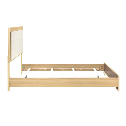 Sterling Natural/White LED King Bed from Homelegance - Luna Furniture