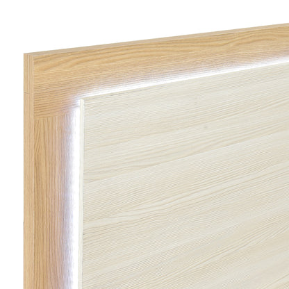 Sterling Natural/White LED Twin Bed from Homelegance - Luna Furniture