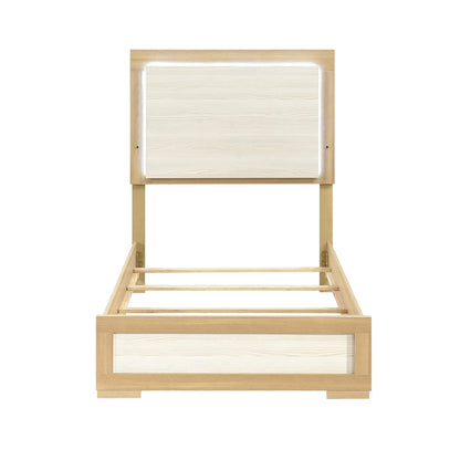 Sterling Natural/White LED Youth Bedroom Set from Homelegance - Luna Furniture