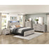 Everett Gray King Panel Bed from Homelegance - Luna Furniture