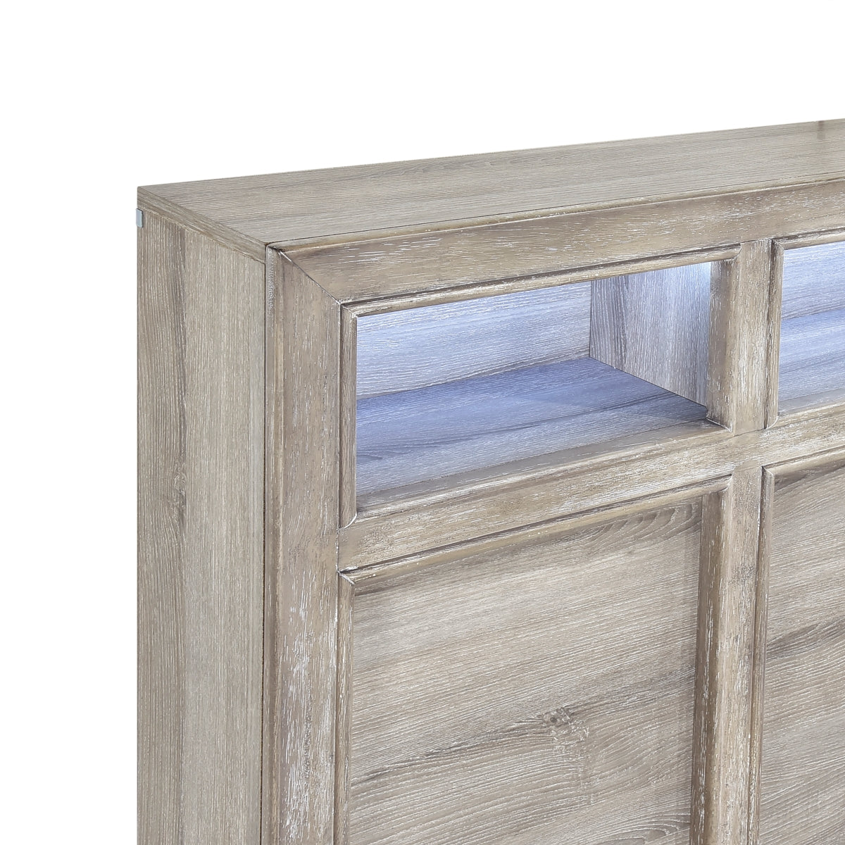 Everett Gray King Panel Bed from Homelegance - Luna Furniture