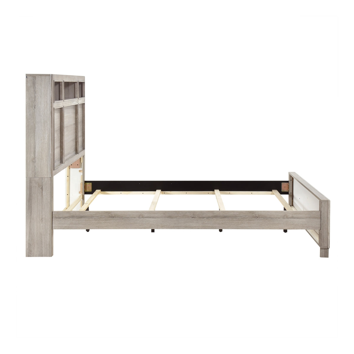 Everett Gray Queen Panel Bed from Homelegance - Luna Furniture