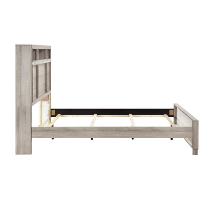 Everett Gray Queen Panel Bed from Homelegance - Luna Furniture