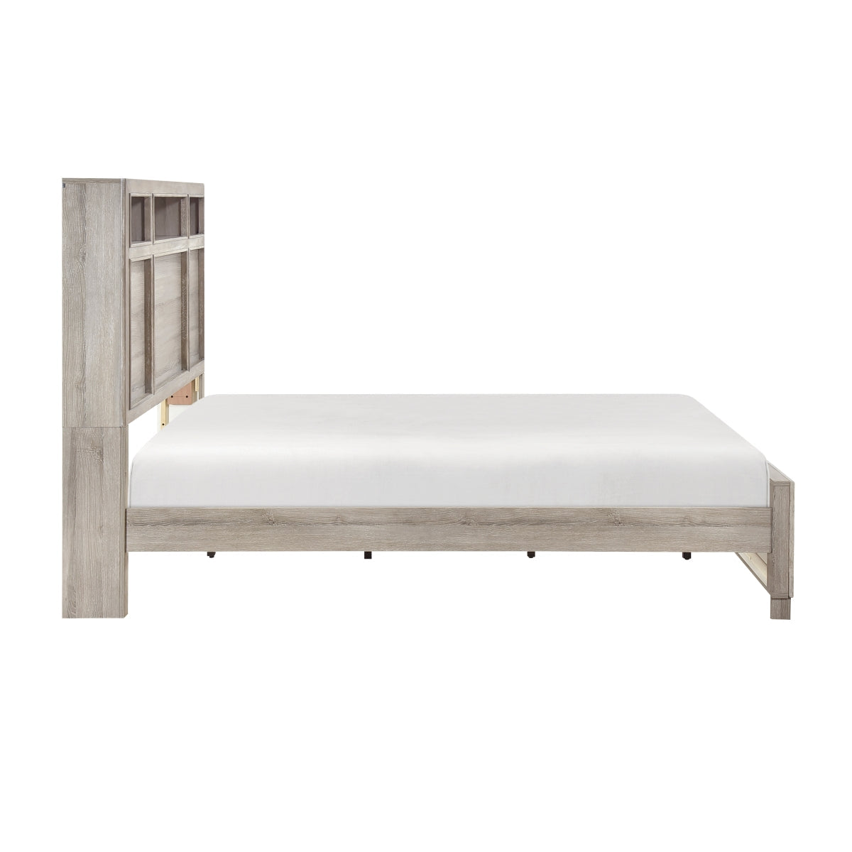 Everett Gray Queen Panel Bed from Homelegance - Luna Furniture