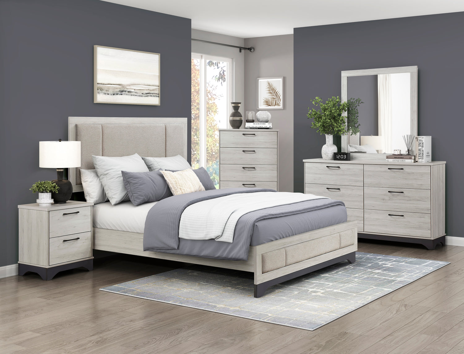 2334F-1* (2) Full Platform Bed - 2334F-1*