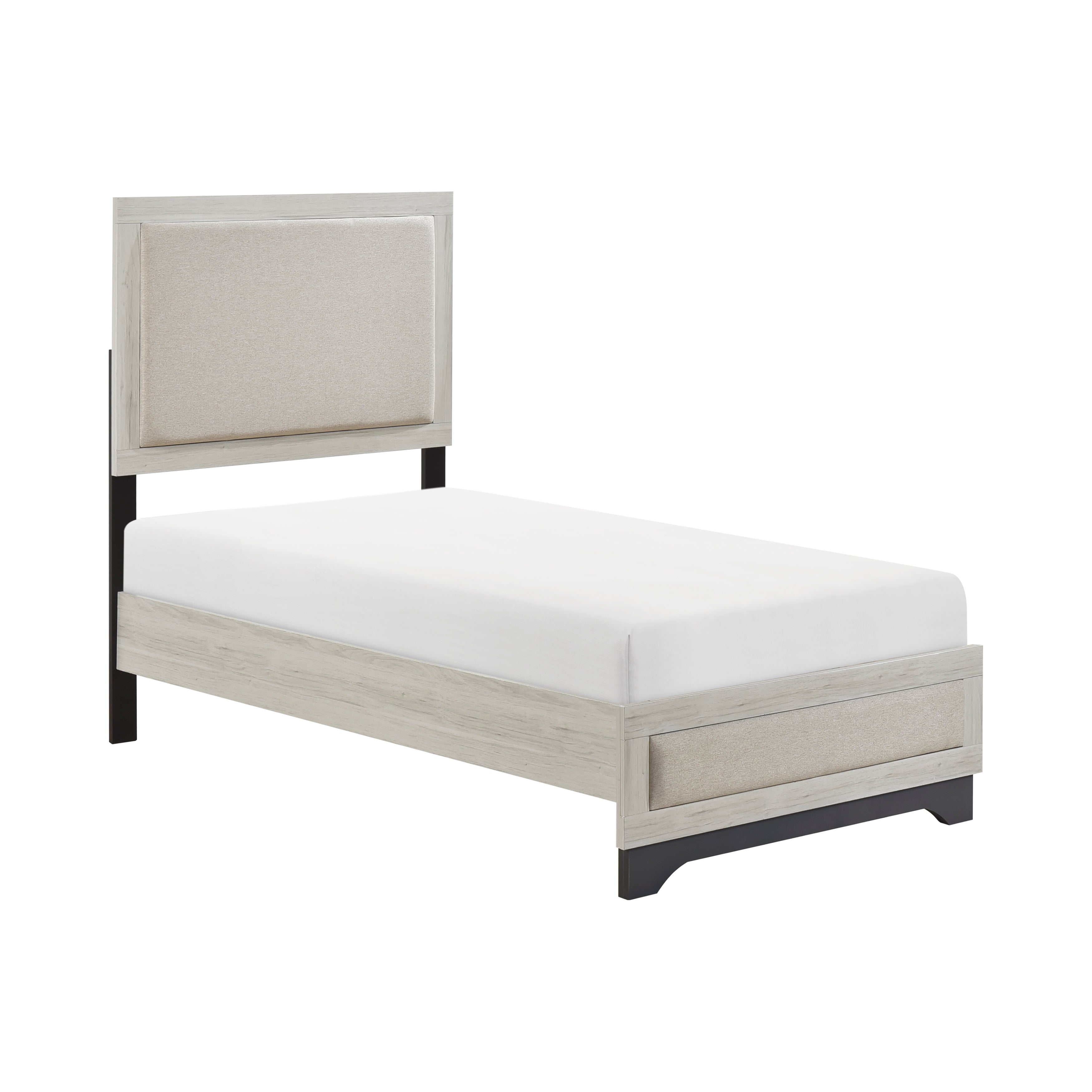 Westport White Oak/Gray Platform Youth Bedroom Set from Homelegance - Luna Furniture