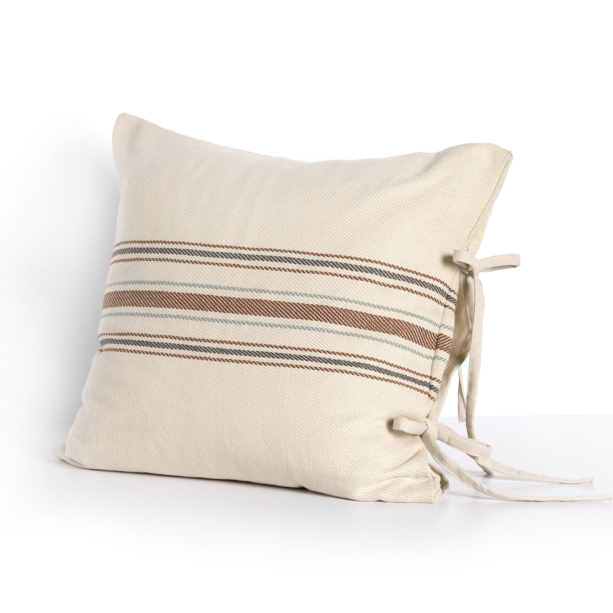 Dashel Center Stripe Outdoor Pillow in Center Gold Stripe