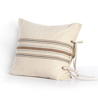 Dashel Center Stripe Outdoor Pillow in Center Gold Stripe