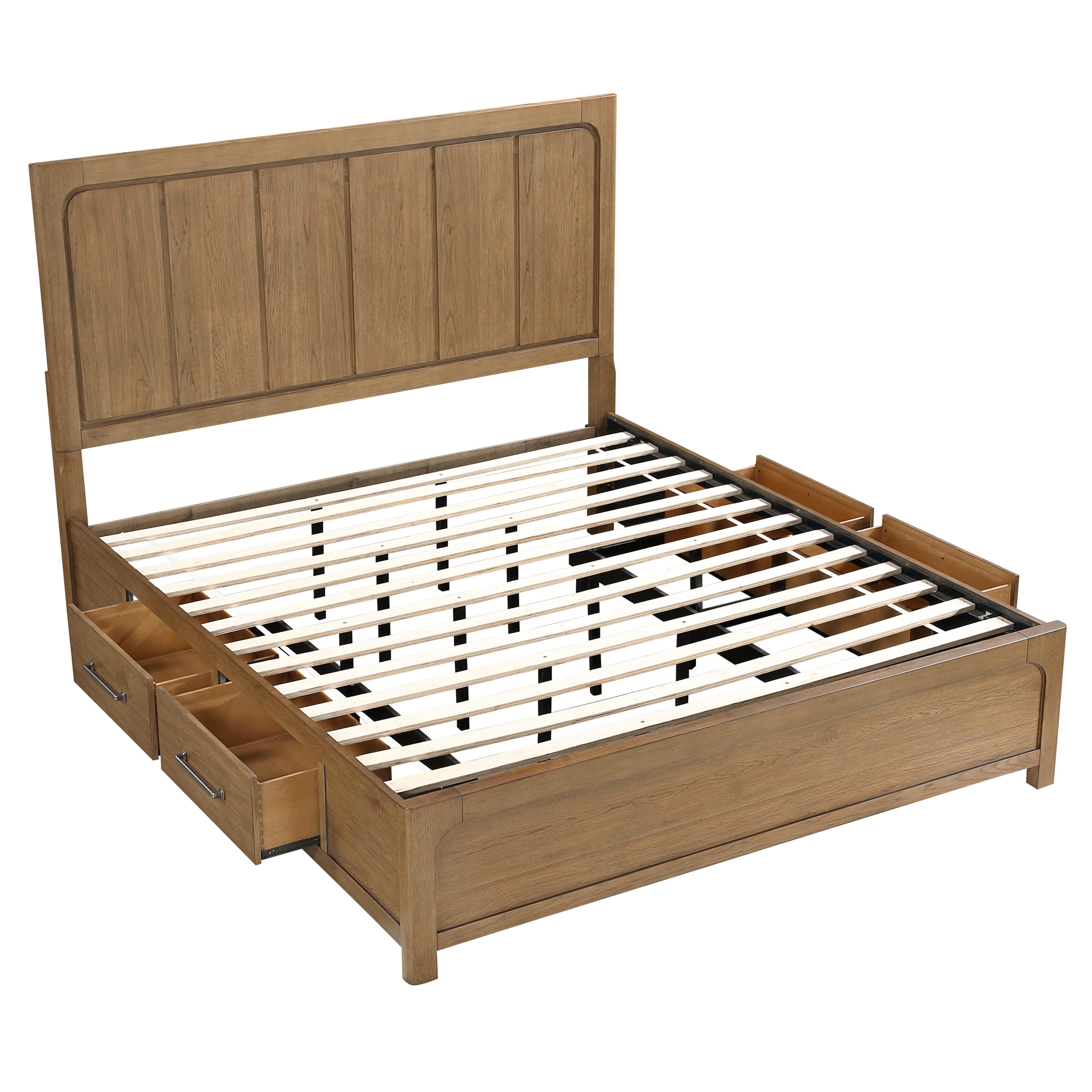 2336K-1EK* (4) Eastern King Platform Bed with Storage Side Rails from Homelegance - Luna Furniture