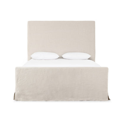 Daphne Slipcover Bed in Brussels Natural