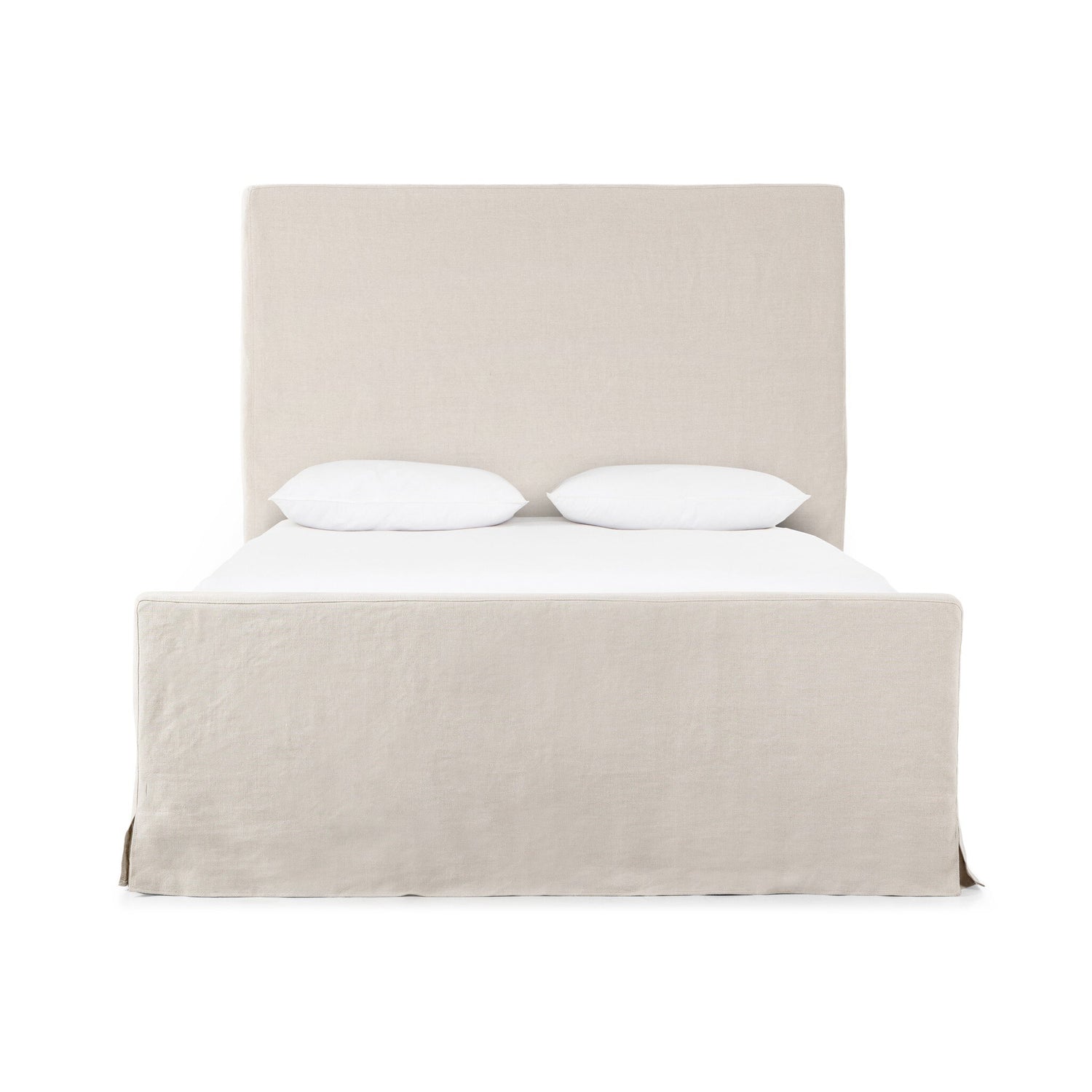Daphne Slipcover Bed in Brussels Natural