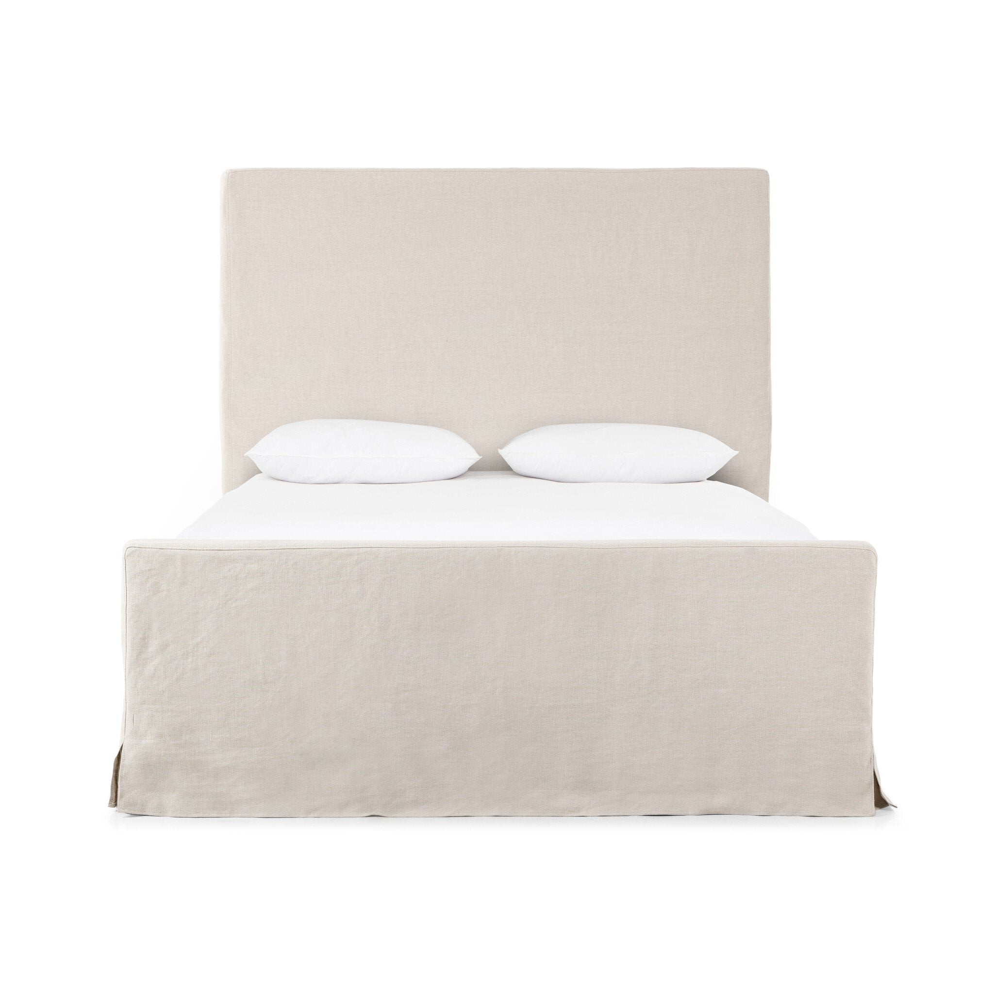 Daphne Slipcover Bed in Brussels Natural