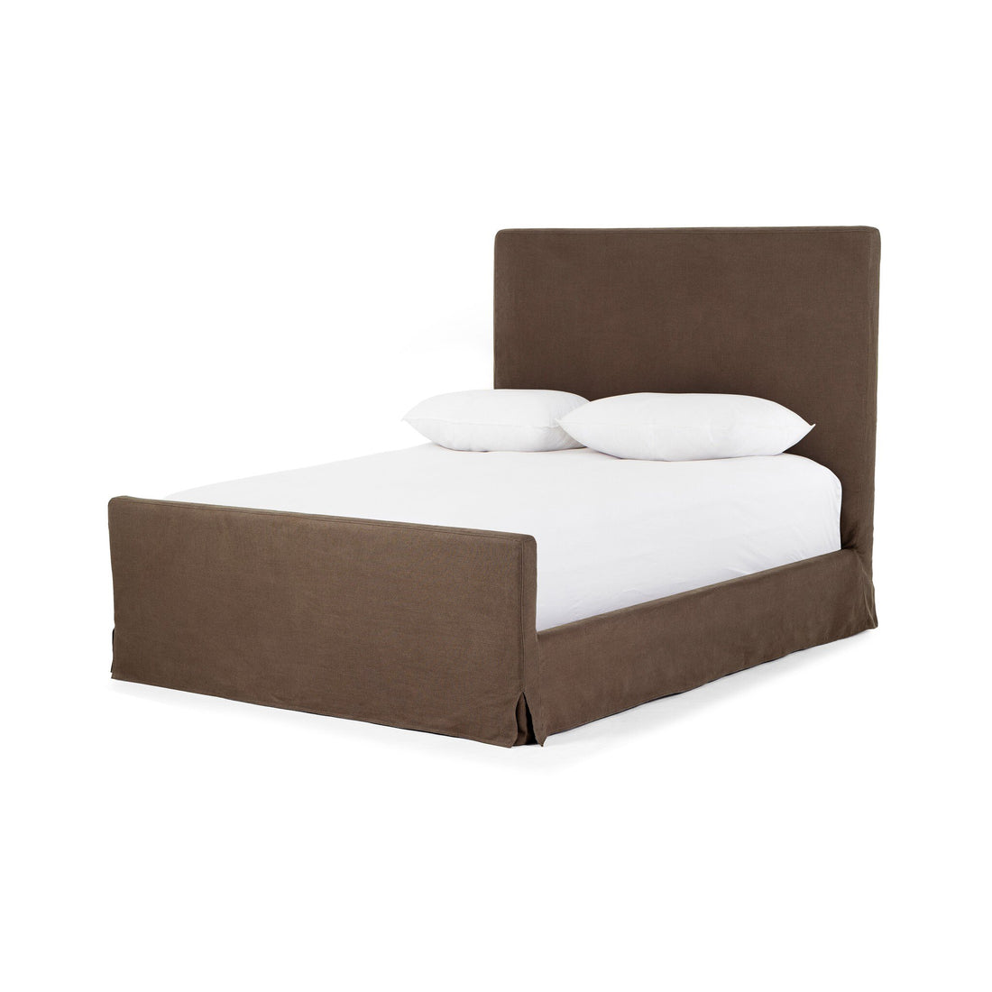 Daphne Slipcover Bed in Brussels Coffee