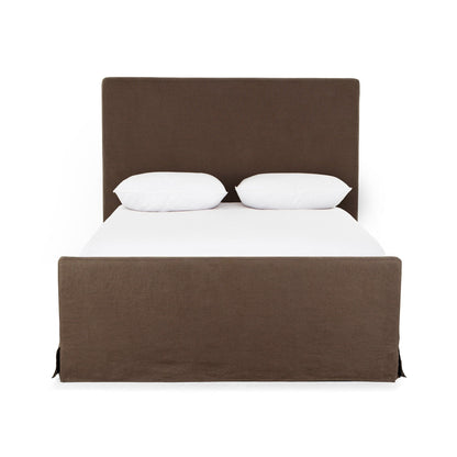 Daphne Slipcover Bed in Brussels Coffee