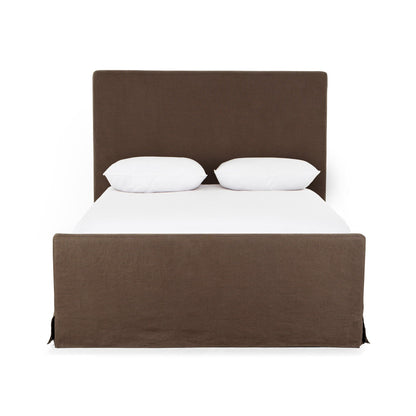Daphne Slipcover Bed in Brussels Coffee