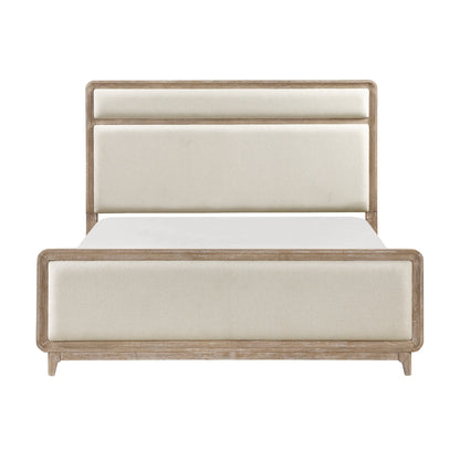 Wilshire Natural King Upholstered Bed from Homelegance - Luna Furniture
