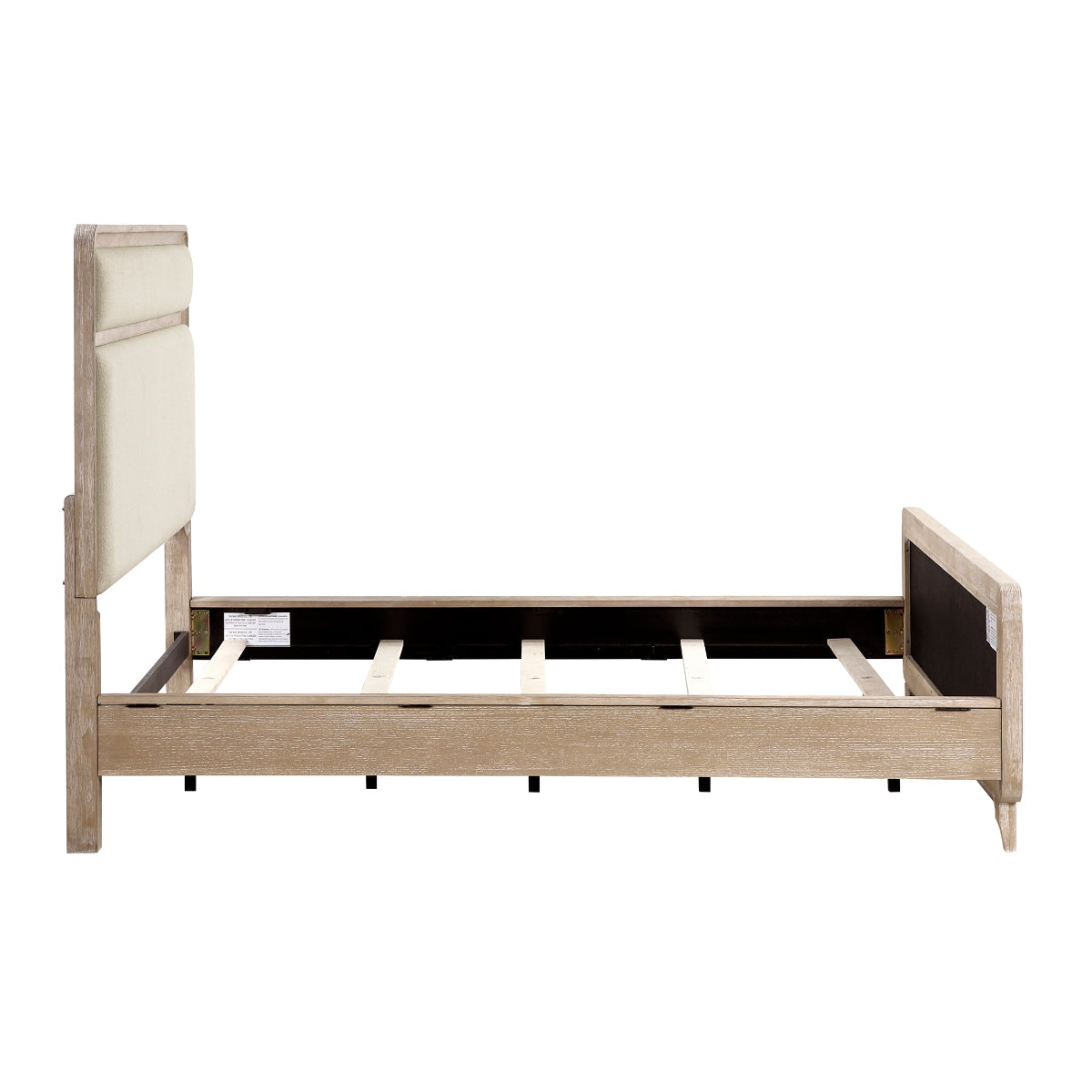Wilshire Natural King Upholstered Bed from Homelegance - Luna Furniture