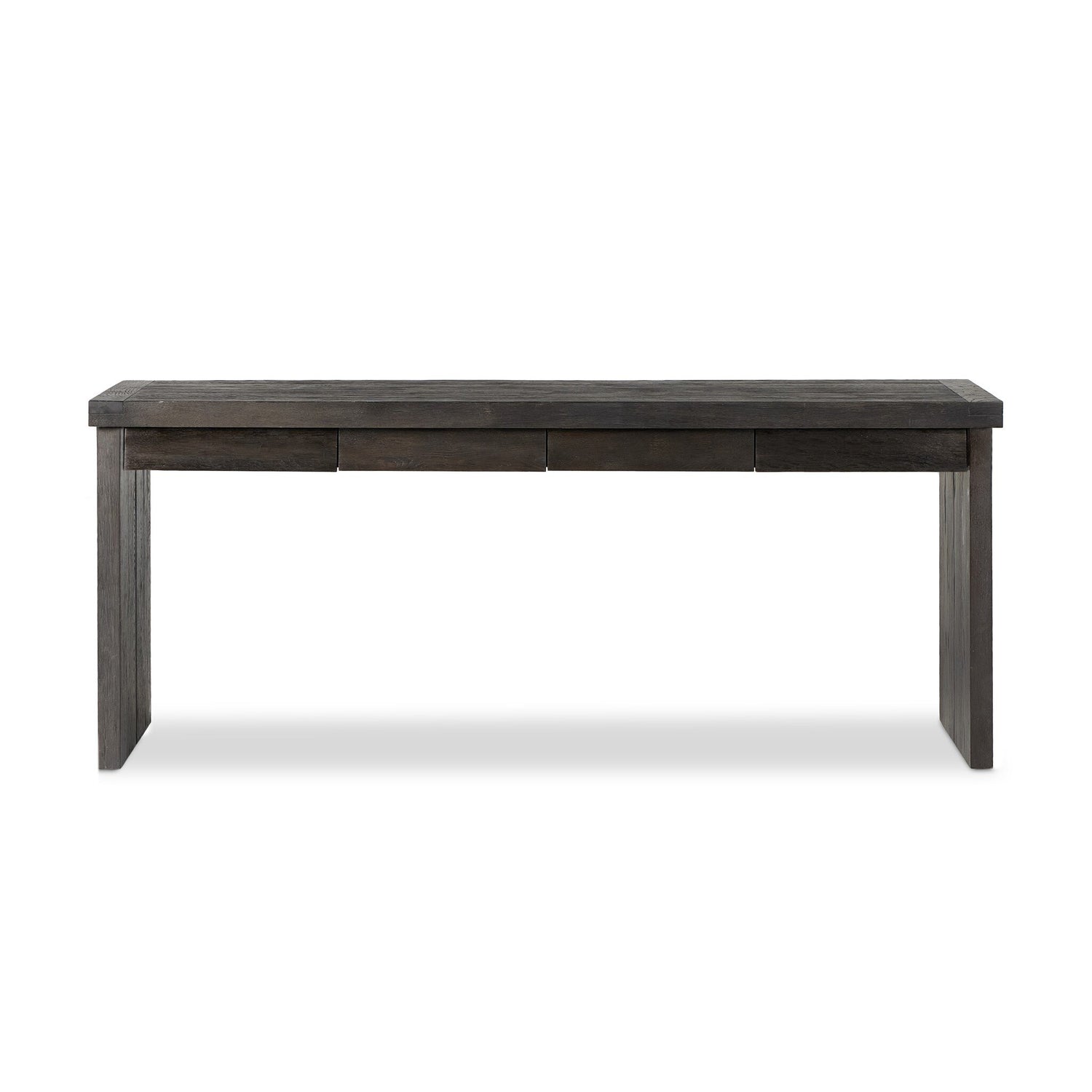 Warby Desk in Worn Black Oak