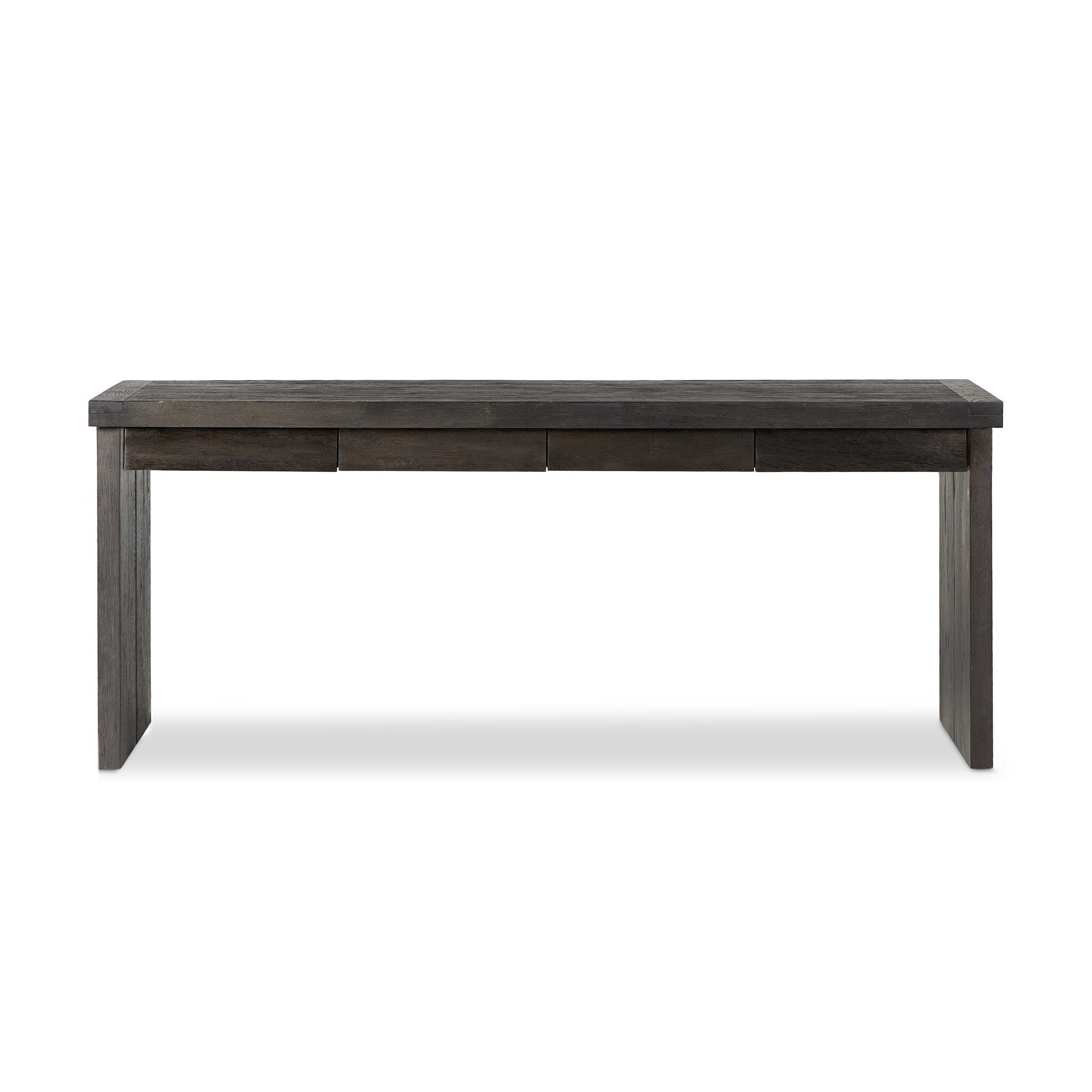 Warby Desk in Worn Black Oak