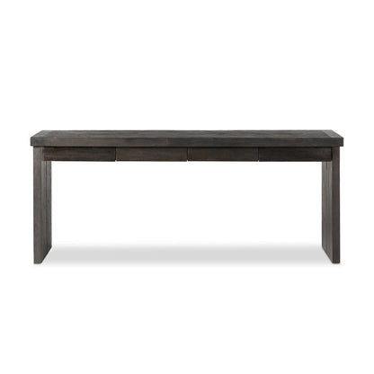Warby Desk in Worn Black Oak
